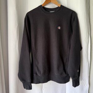 Champion Reverse Weave Crewneck Early 2010s Black Mens Small